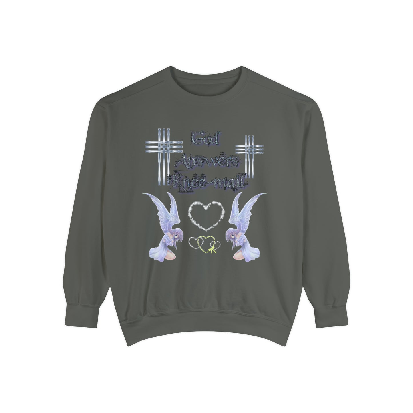 Knee-Mail Unisex Garment-Dyed Sweatshirt