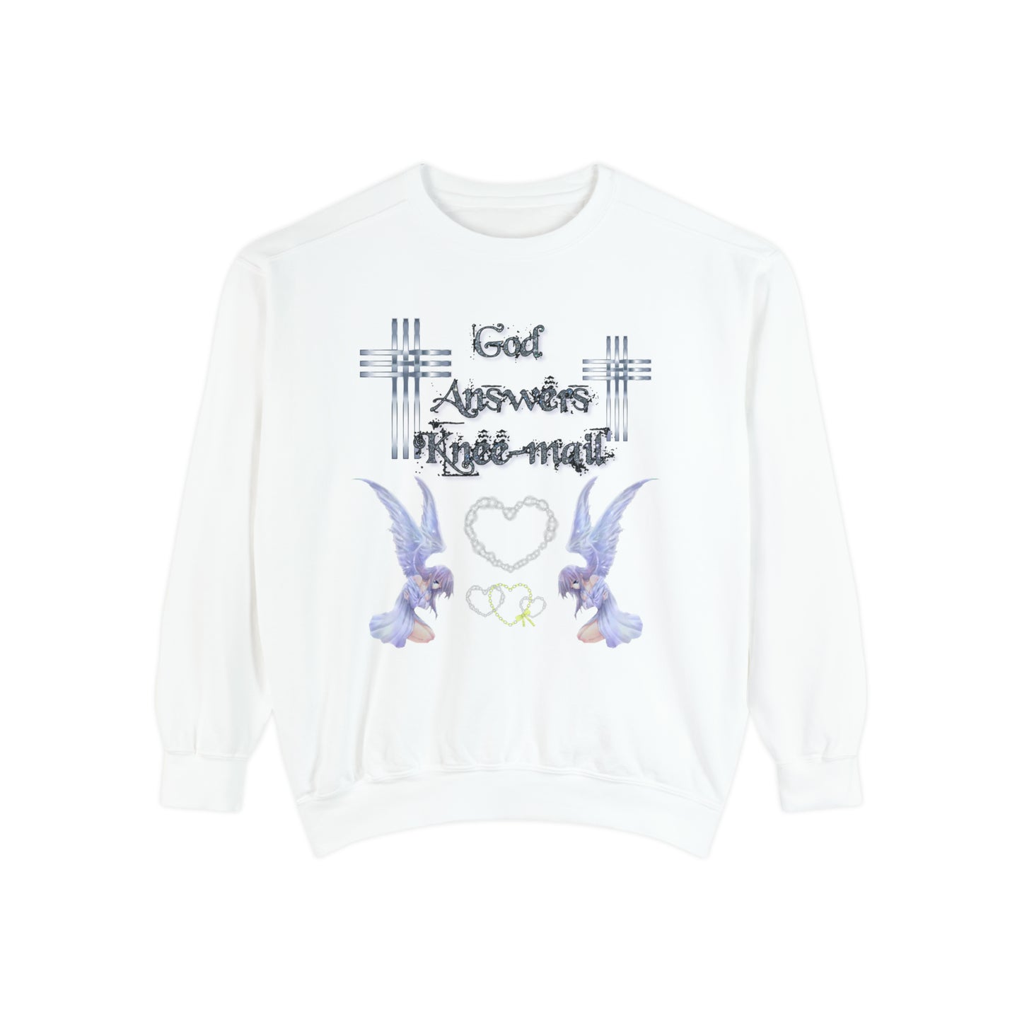 Knee-Mail Unisex Garment-Dyed Sweatshirt