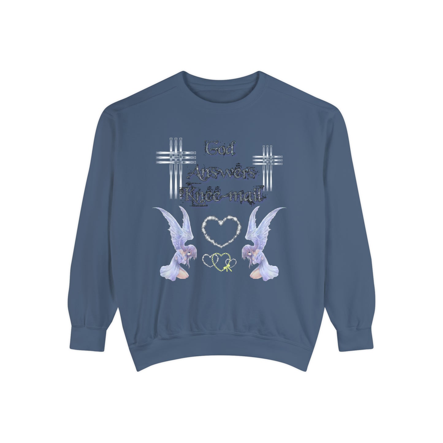 Knee-Mail Unisex Garment-Dyed Sweatshirt