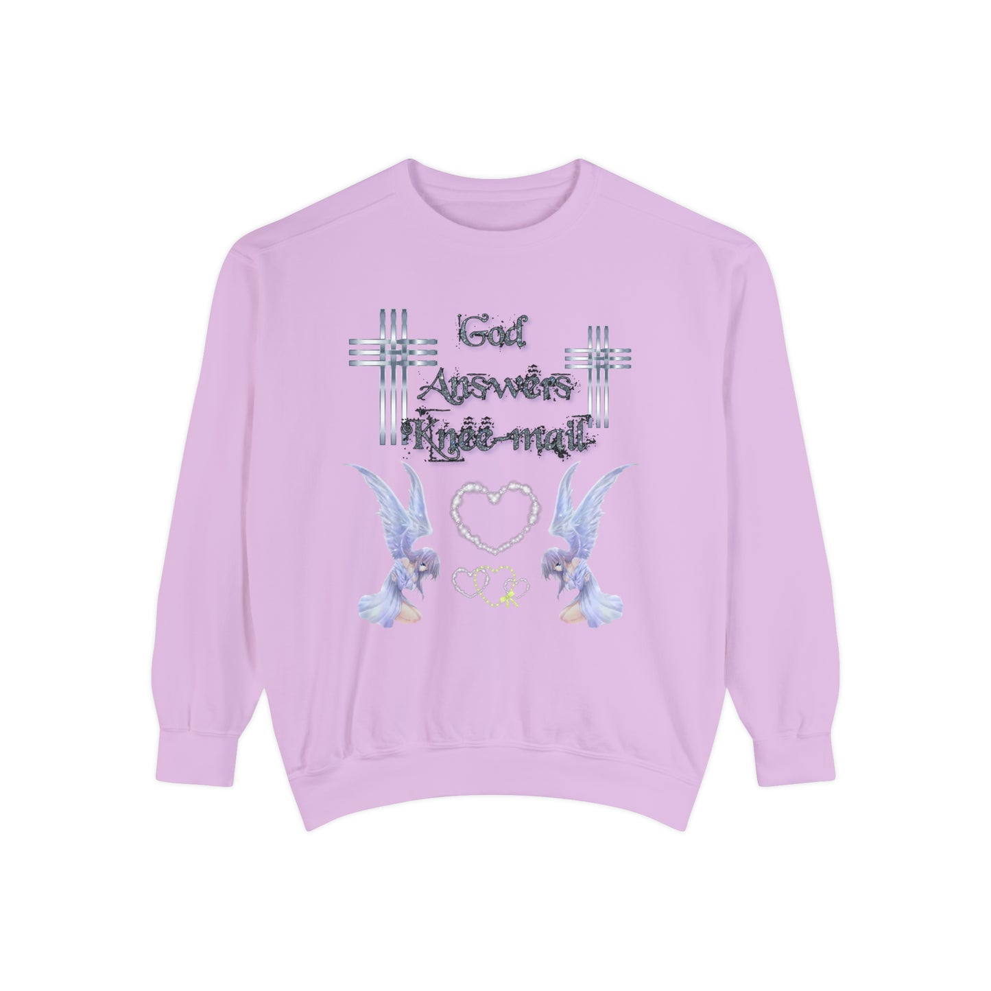 Knee-Mail Unisex Garment-Dyed Sweatshirt