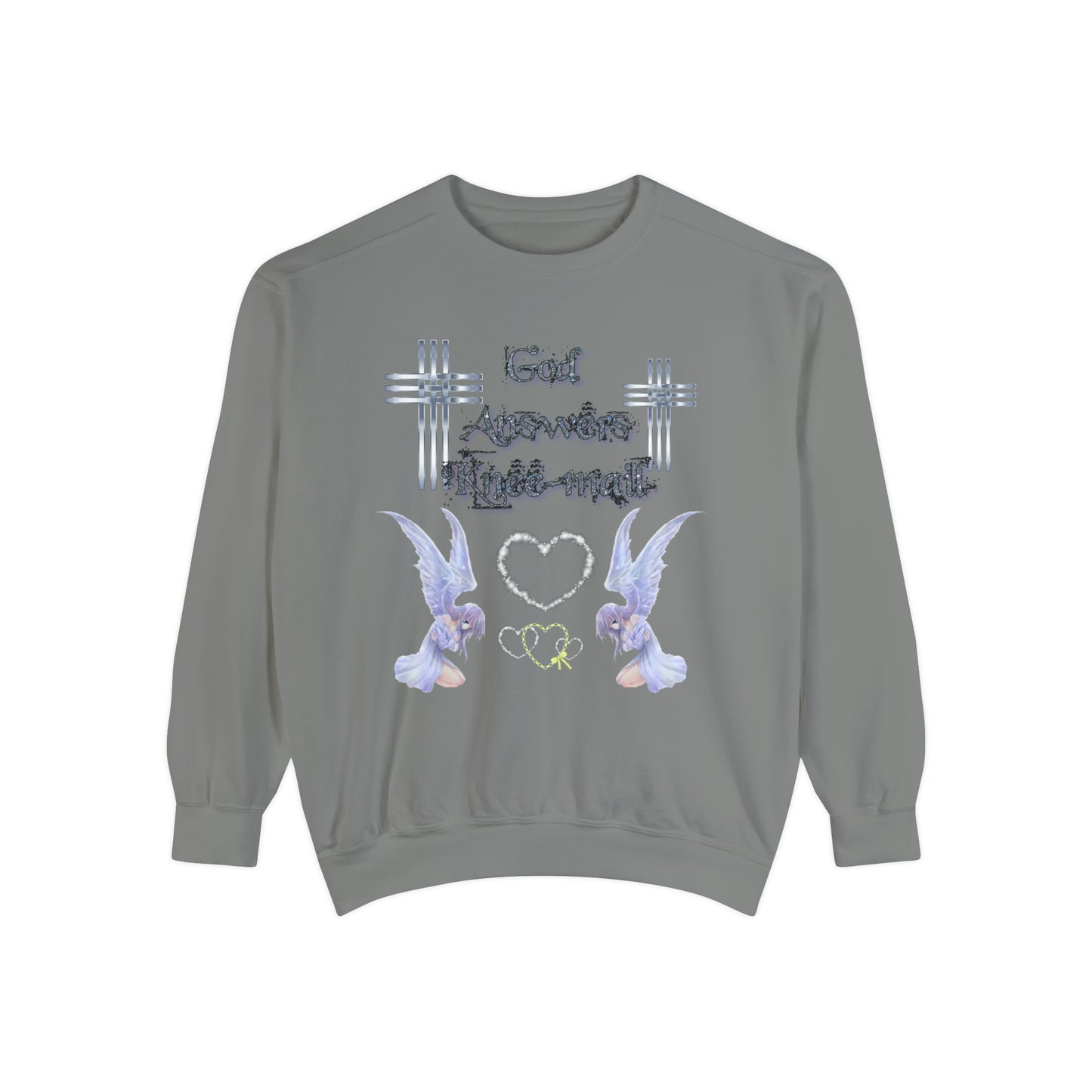 Knee-Mail Unisex Garment-Dyed Sweatshirt